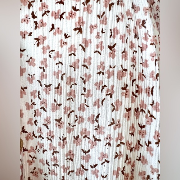 Faithfull The Brand Trinidad Rae Pink Floral Tie Front Cut Out Mini Dress - Picture 10 of 16